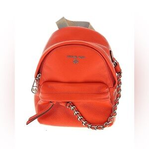 MICHAEL KORS orange leather backpack